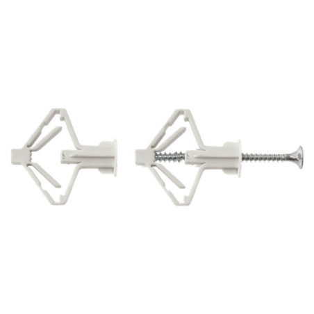 Anclaje de nailon con resorte para cuerpos huecos