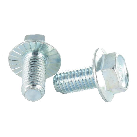 Tornillo metales cabeza hexagonal resalto reborde