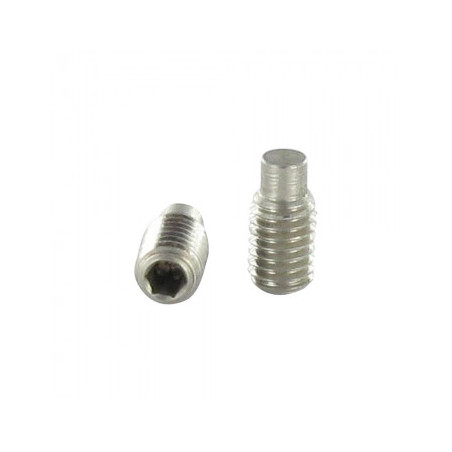 Tornillos de PRESIÓN sin cabeza seis lados hueco punta espiga
