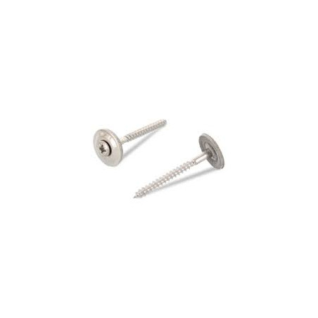 Tornillo de cresta cabeza fresada abombada TORX Inoxidable A2 Arandela de estanqueidad con junta de neopreno