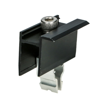 ABRAZADERA Tornillo panel solar Aluminio Negro